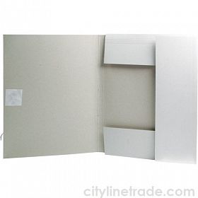 Папка архивная на завязках картон 0,4 белый 0,4 белый